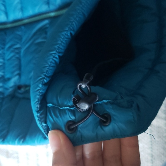 Woods women's water repellant down light puffer jacket teal green small - Picture 8 of 13